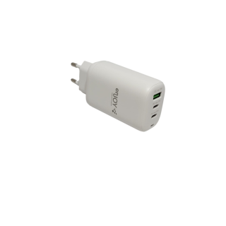 ENJOY 65W pikaverkkolaturi (QC, PD) kahdella USB-C ja yhdellä USB-A liittimellä