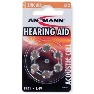 Ansmann Zinc-Air 312 (PR41), 6kpl