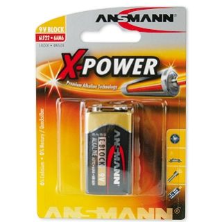 Ansmann Alkaline X-POWER 9V-paristo E-Block