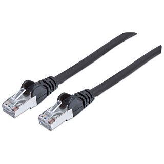 Intellinet Cat6 3m musta verkkokaapeli (CU, S/FTP, LSZH)