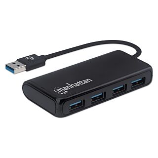 Manhattan 4xUSB-A hubi USB-A kaapelilla
